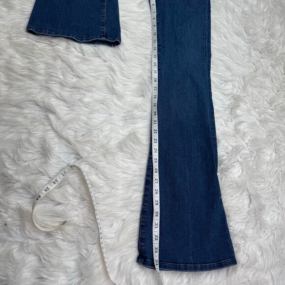 Frame Denim Le Flare De Francoise Jeans Sunnyslope Blue Flare Size 27 High Rise - Picture 4 of 12